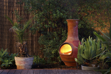 backyard chimenea