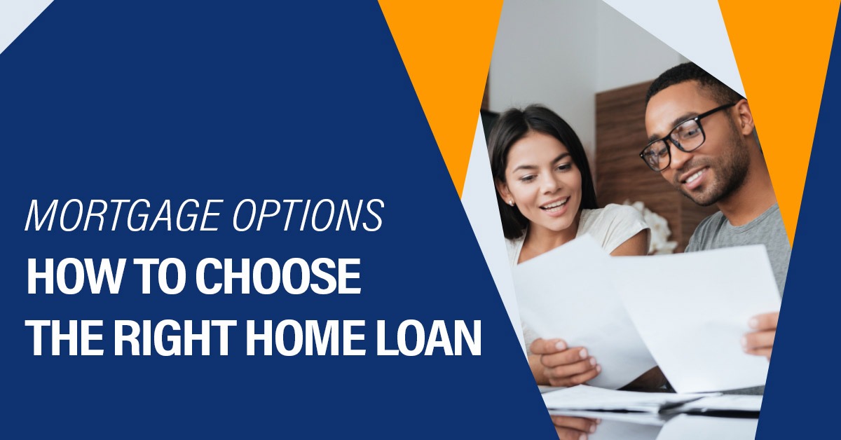 Couple reviewing mortgage options and home loan documents